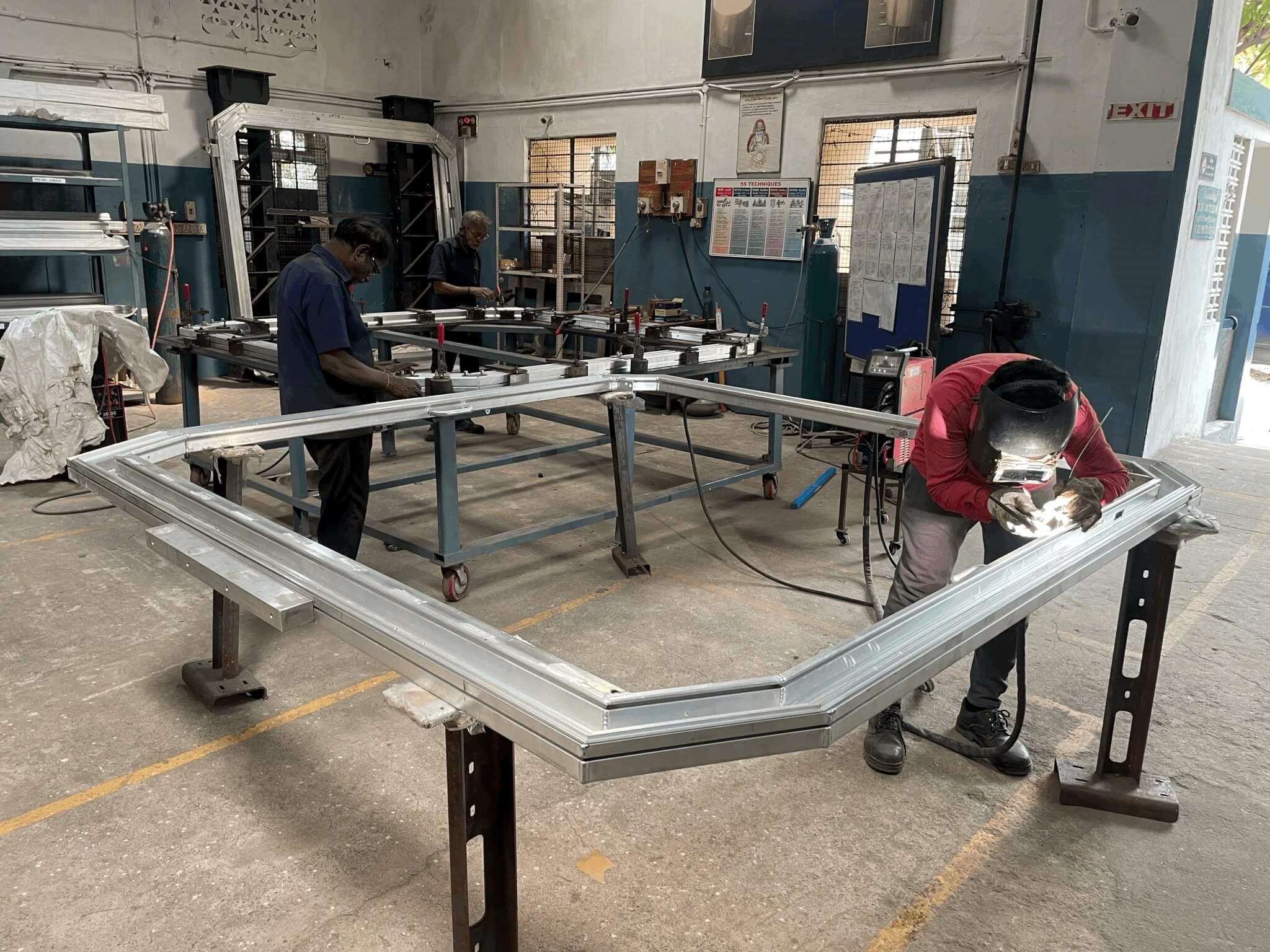 steel fabricated frame